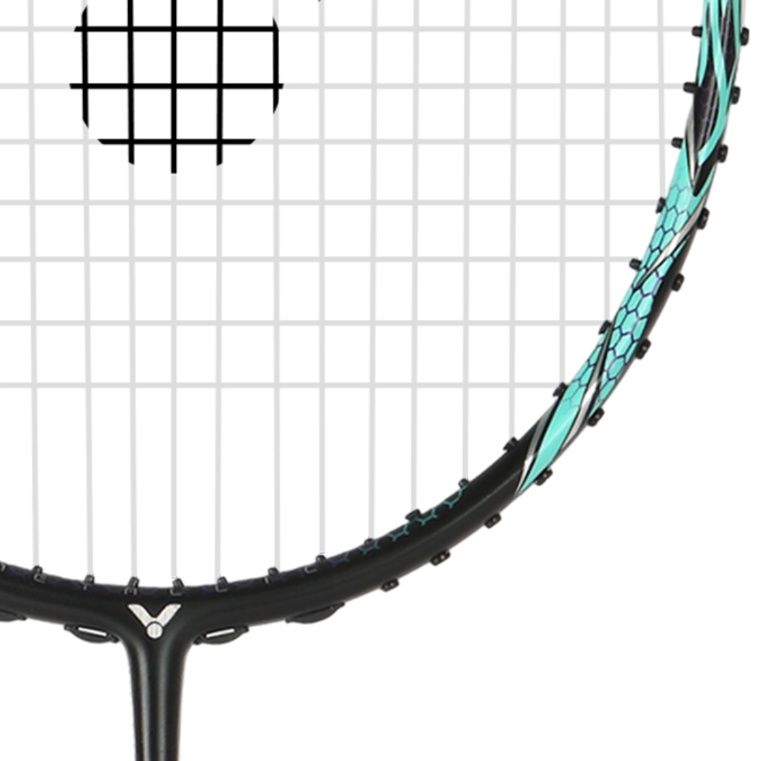 Victor Auraspeed 90K Metallic R Unstrung Badminton Racket - Pale Turquoise | Professional Carbon Fiber Badminton Racquet for Advanced Players | Perfect for Tournaments & Training Sessions