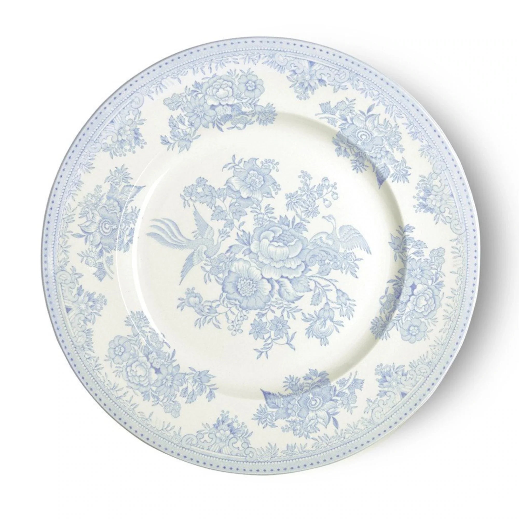 Blue Asiatic Pheasants Decorative Plate - Hand-Painted Ceramic Dinnerware for Home Decor, Wedding Gift & Table Setting - Elegant Asian-Inspired Design for Dining Room, Kitchen & Special Occasions