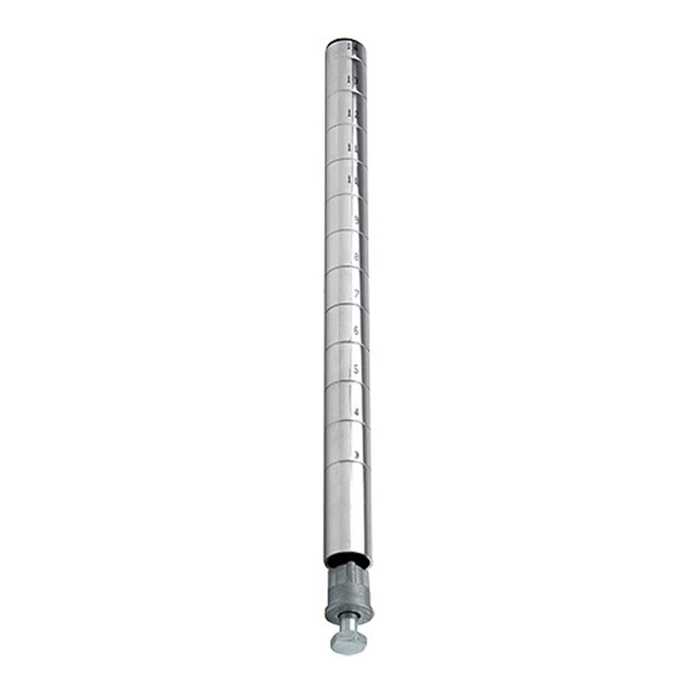34 Inch Chrome Wire Shelving Post - Heavy Duty Adjustable Metal Shelf Support for Garage, Closet & Storage Organization
