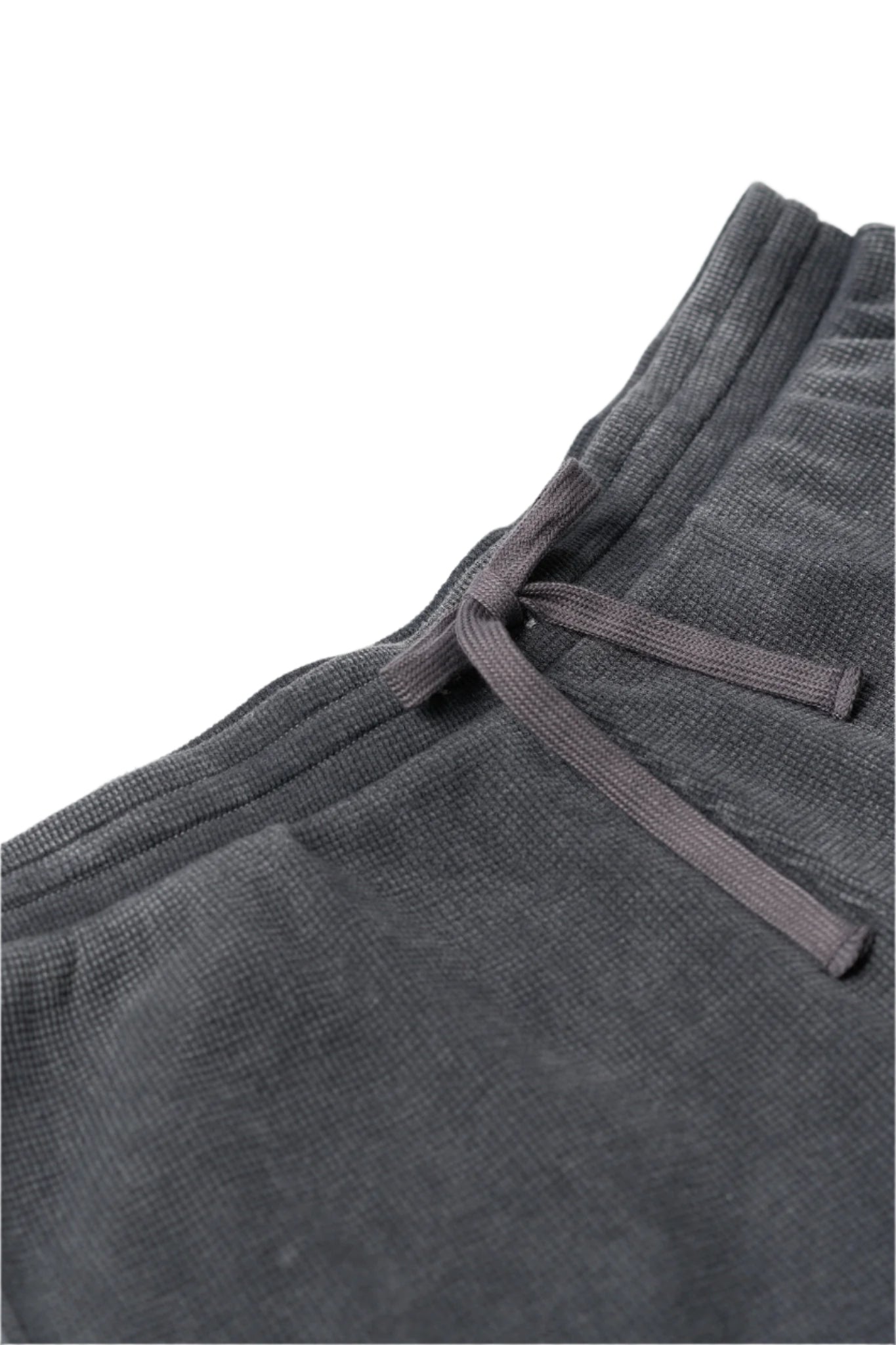Stylish Black Acid Wash Waffle Shorts for Adults - Perfect for Summer Outfits, Beach Vacations & Casual Wear