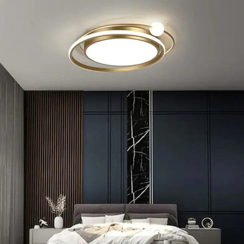 Modern Two-Tone Disc Ceiling Light - Minimalist Design for Living Room, Bedroom & Dining Room Lighting
