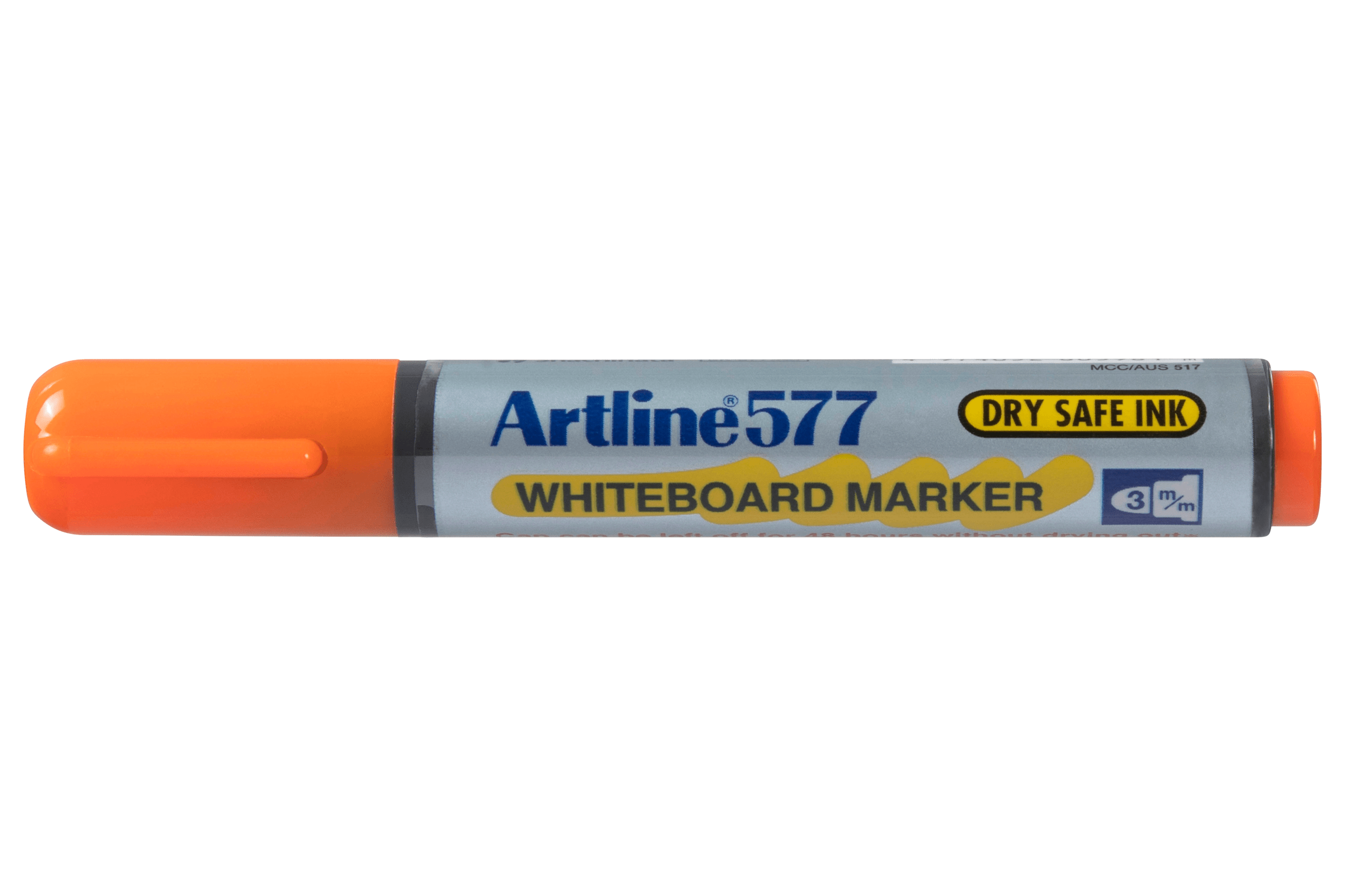 Artline 577 Whiteboard Markers - 3mm Bullet Tip, Orange Ink, Pack of 12 - Perfect for Classroom, Office & Home Whiteboard Presentations