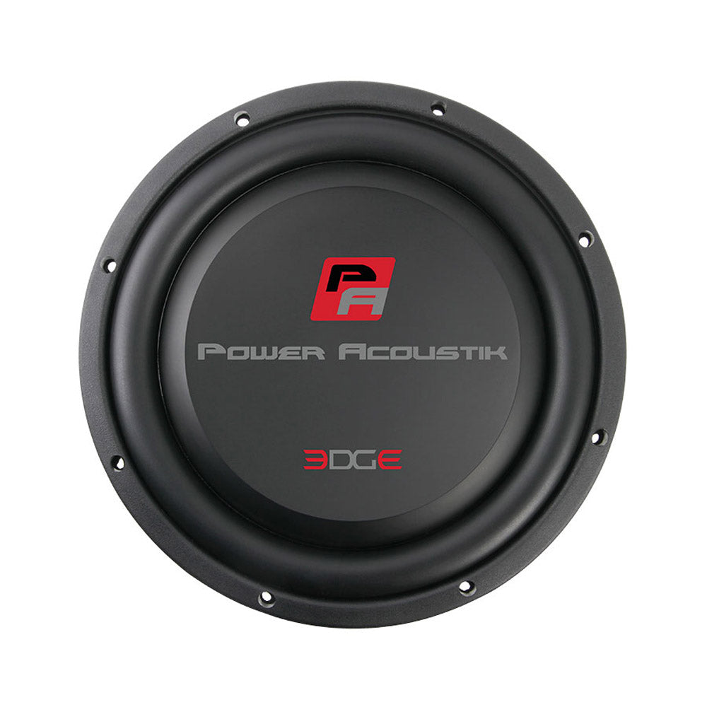 Power Acoustik EW 104S 10-Inch Single 4 Ohm Edge Series Shallow Mount Car Subwoofer - High Bass Performance for Trucks, SUVs & Custom Car Audio Systems
