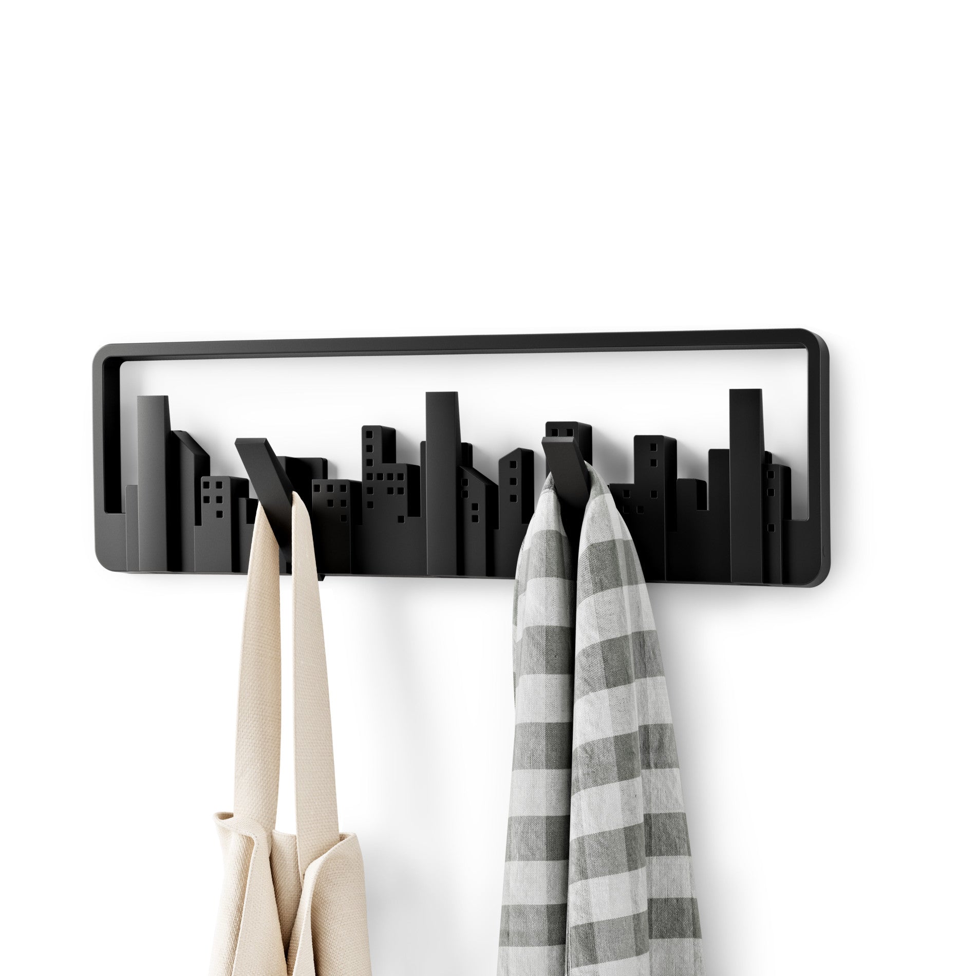 Skyline 5 Wall Hook - Heavy Duty Hooks for Hanging Coats, Hats & Bags - Perfect for Entryway, Garage & Closet Organization