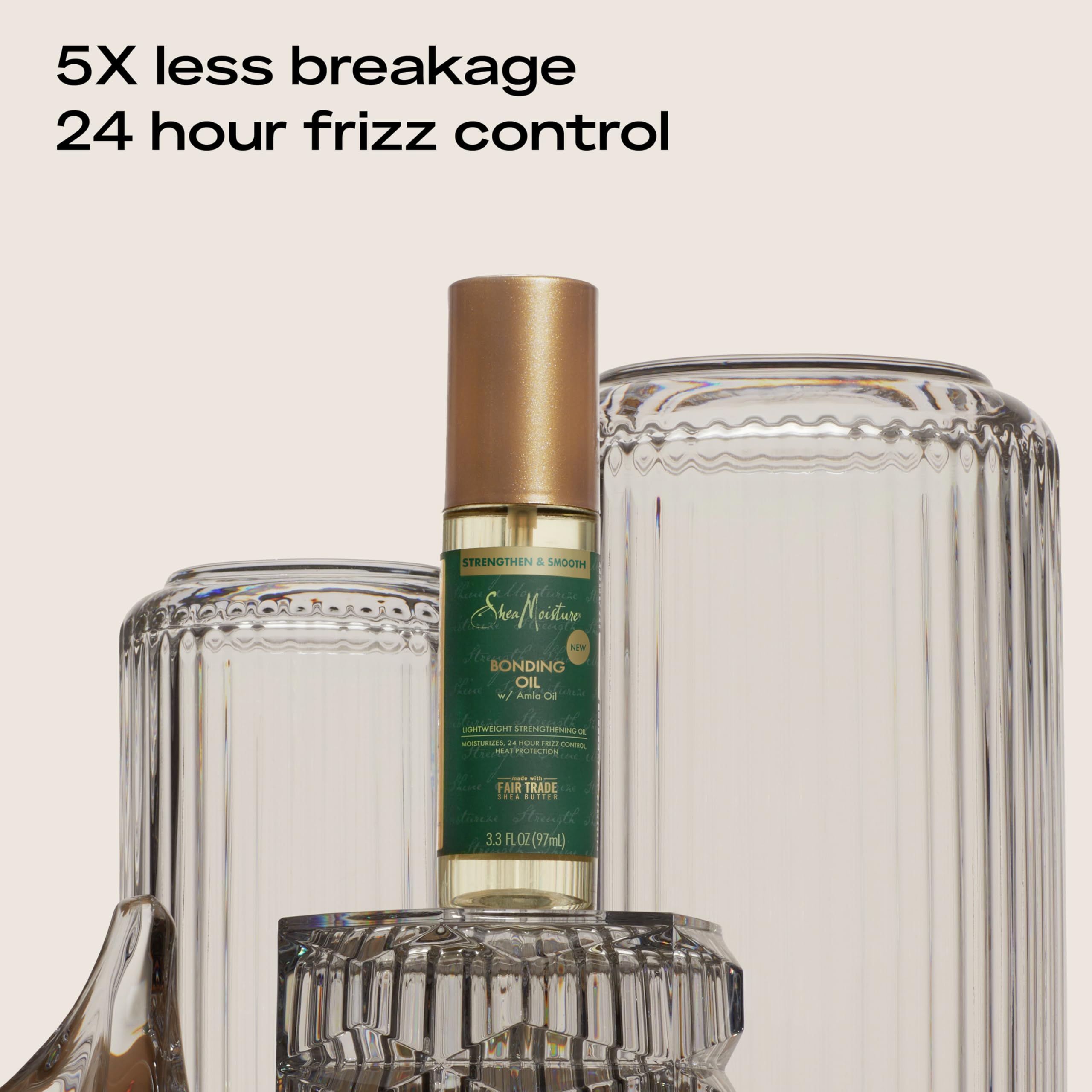 SheaMoisture Amla Oil Bond Repair Hair Care Set - Shampoo, Conditioner, Hair Mask & Leave-In Treatment for Dry Damaged Hair - Strengthens & Repairs Brittle Hair for Daily Use at Home or Salon