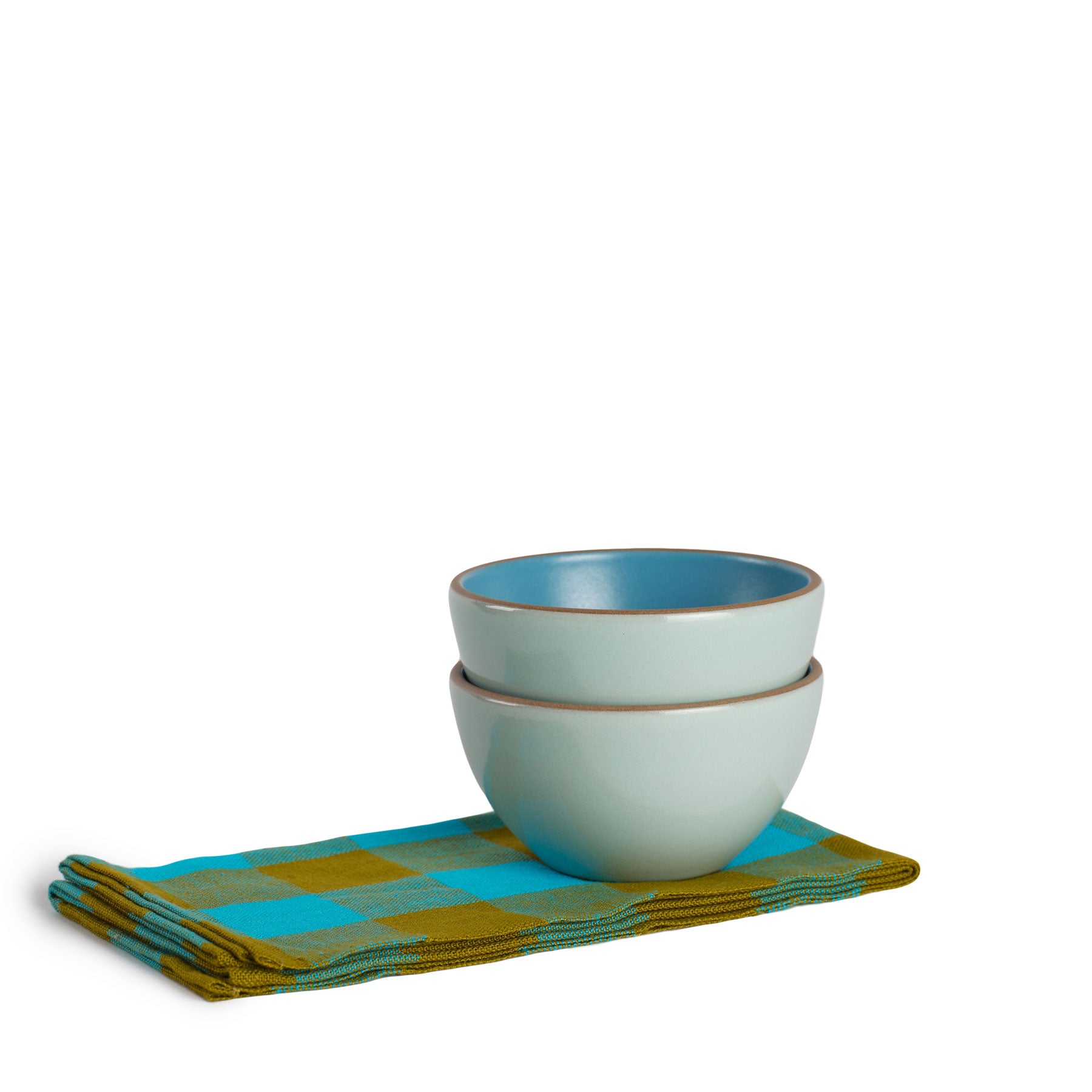 Premium Cyan Dessert Bowl Set - 4-Piece Porcelain Serving Bowls for Ice Cream, Pudding, and Fruit - Perfect for Parties, Dessert Bars, and Home Entertaining