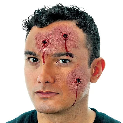 Woochie Body Hits EZ FX Kit - Realistic Fake Wounds & Scars - Peel & Stick Special Effects Makeup for Halloween, Cosplay & Movie Props - Easy to Apply & Remove
