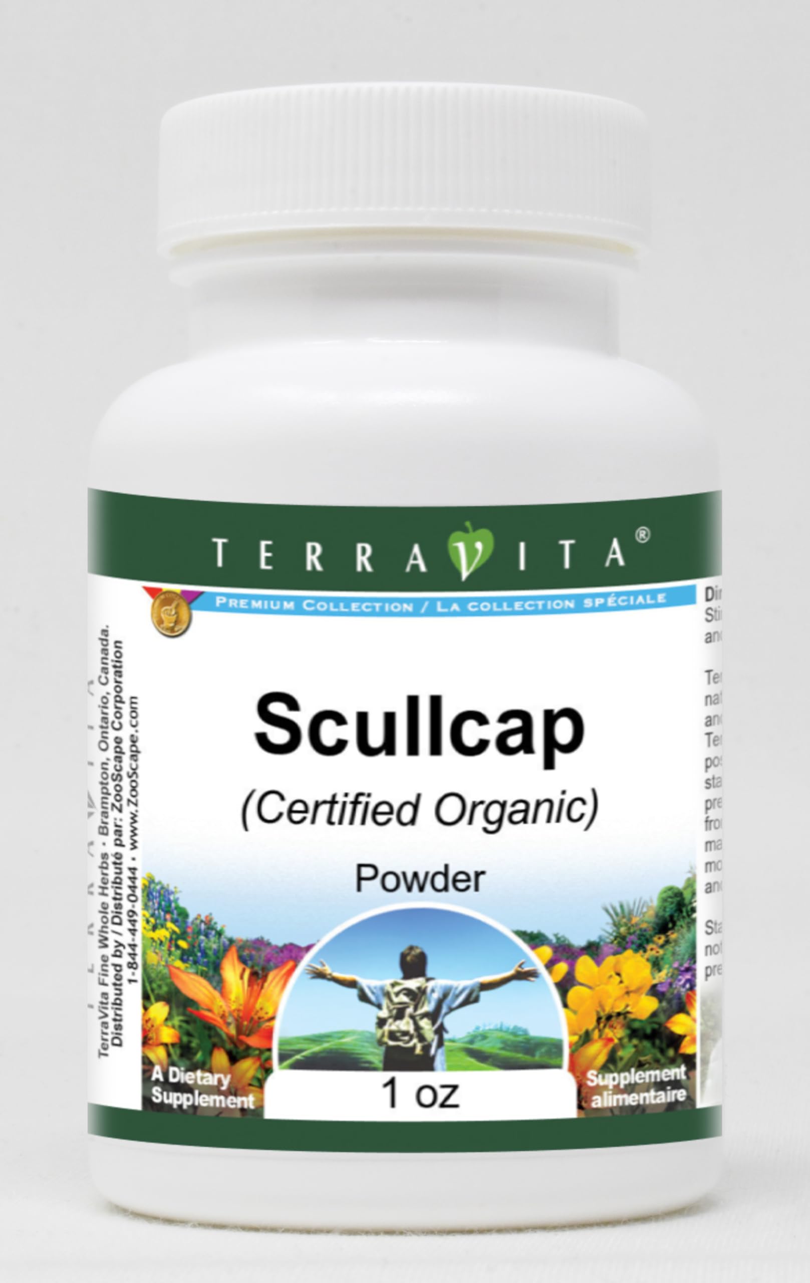 Organic Scullcap Powder - 1 oz (ZIN: 518721) | Certified Herbal Supplement for Stress Relief & Sleep Support - Perfect for Teas, Tinctures & Natural Remedies