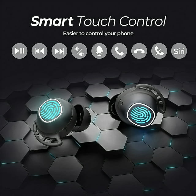 MPOW M30 True Wireless Bluetooth Earbuds with LED Battery Display - Wireless Headphones for Running, Gym, Workout & Daily Use
