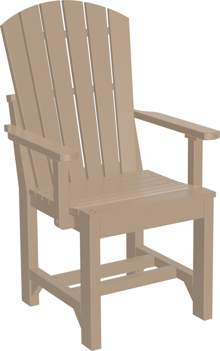 Premium Adirondack Arm Chair - Outdoor Dining Height, Weather-Resistant & Comfortable - Perfect for Patio, Deck, Garden, and Backyard Relaxation