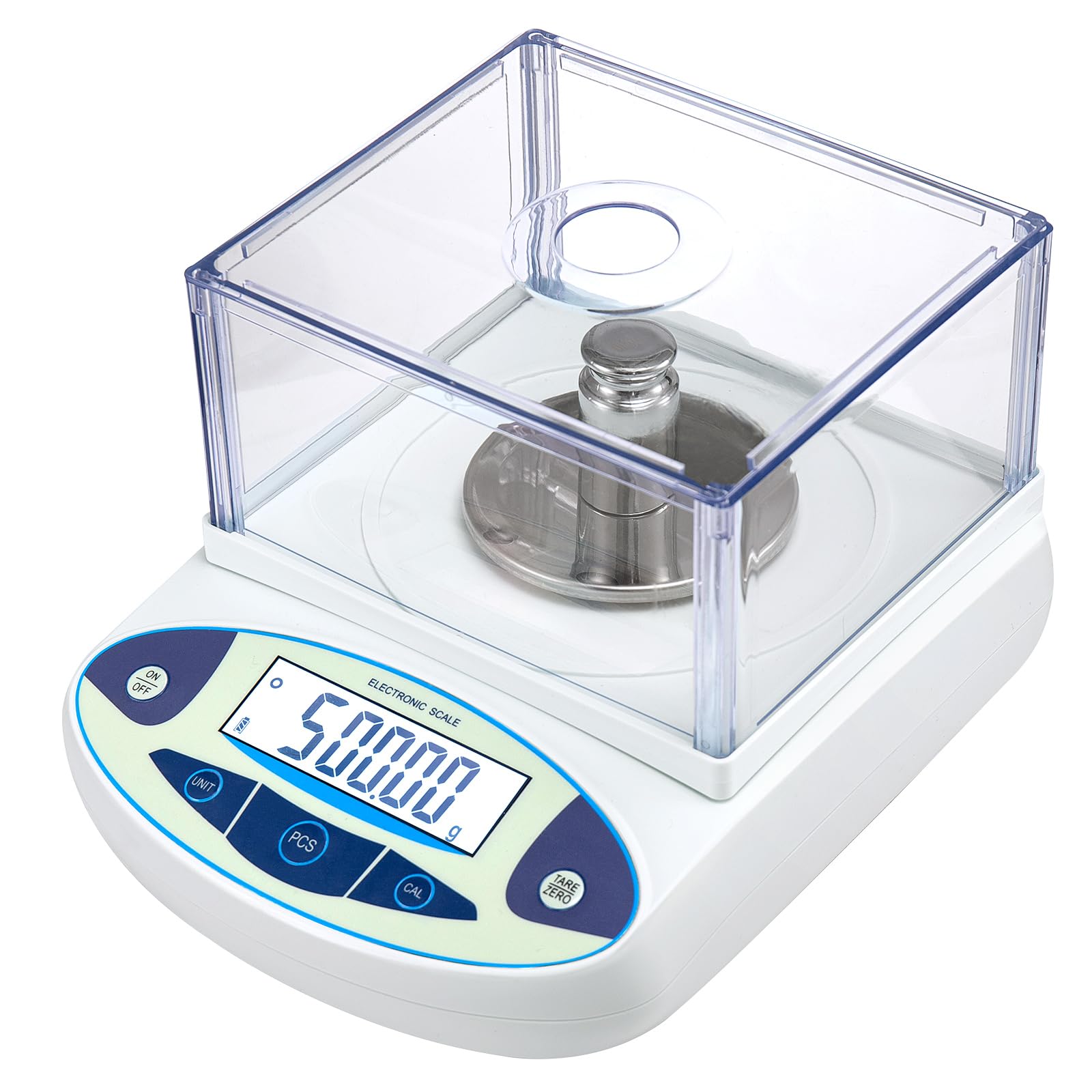 500g x 0.001g Precision Digital Analytical Balance - High Accuracy 0.001 Gram Laboratory Scale with Windshield - Perfect for Jewelry Weighing, Scientific Research & Pharmaceutical Measurements