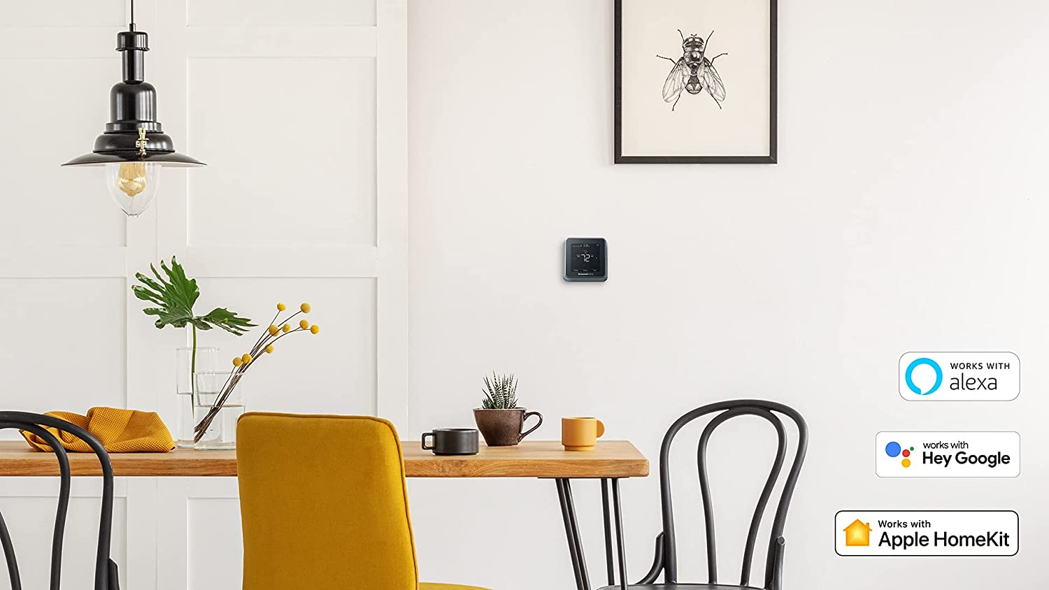 Honeywell Lyric T5+ Wi-Fi Smart Thermostat RCHT8612WF - Programmable Touchscreen Thermostat for Home, Compatible with Alexa & Google Assistant - Save Energy & Control Remotely