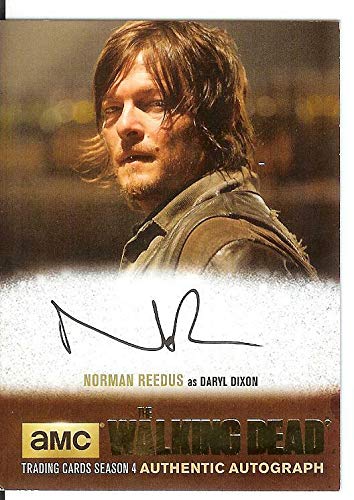 The Walking Dead Season 4 Norman Reedus Gold Foil Autograph Card - Limited Edition of 25 - Perfect for TV Show Collectors & Memorabilia Fans