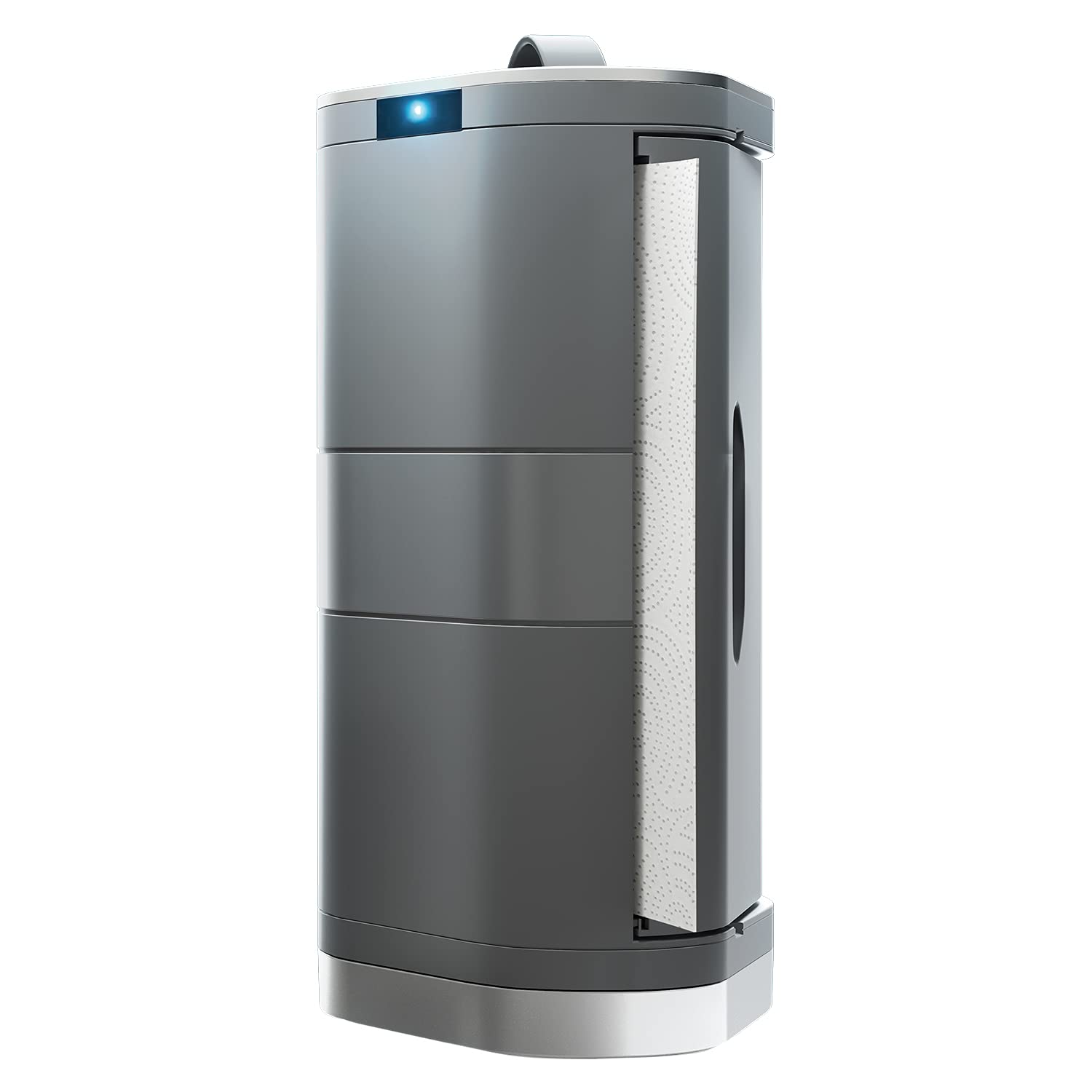 Innovia Touchless Paper Towel Dispenser - Automatic Countertop Hand Towel Holder, Grey | Hygienic Kitchen & Bathroom Solution for Home & Office