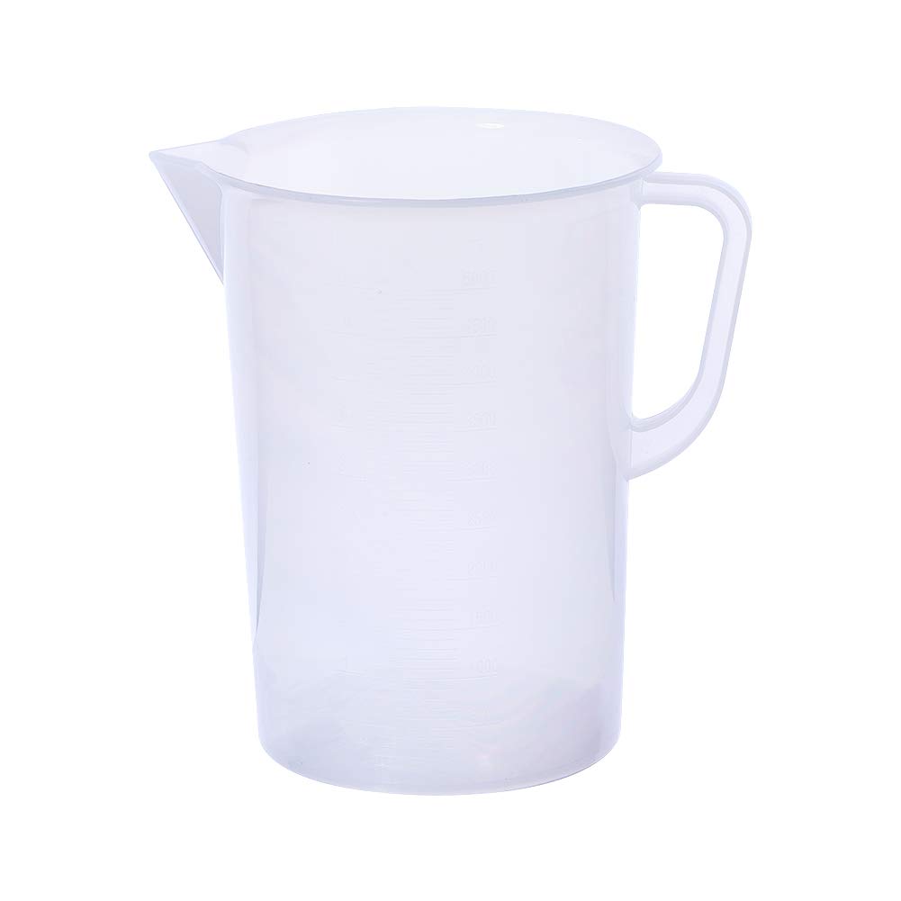 Auniwaig 5000ml Plastic Measuring Cup - Transparent Graduated Beaker for Liquid Measurement, Baking & Lab Use - Ideal for School Laboratory, Kitchen & Home Cooking (1 Piece) | Perfect for Precise Liquid Pouring, Mixing Ingredients & Science Experiments