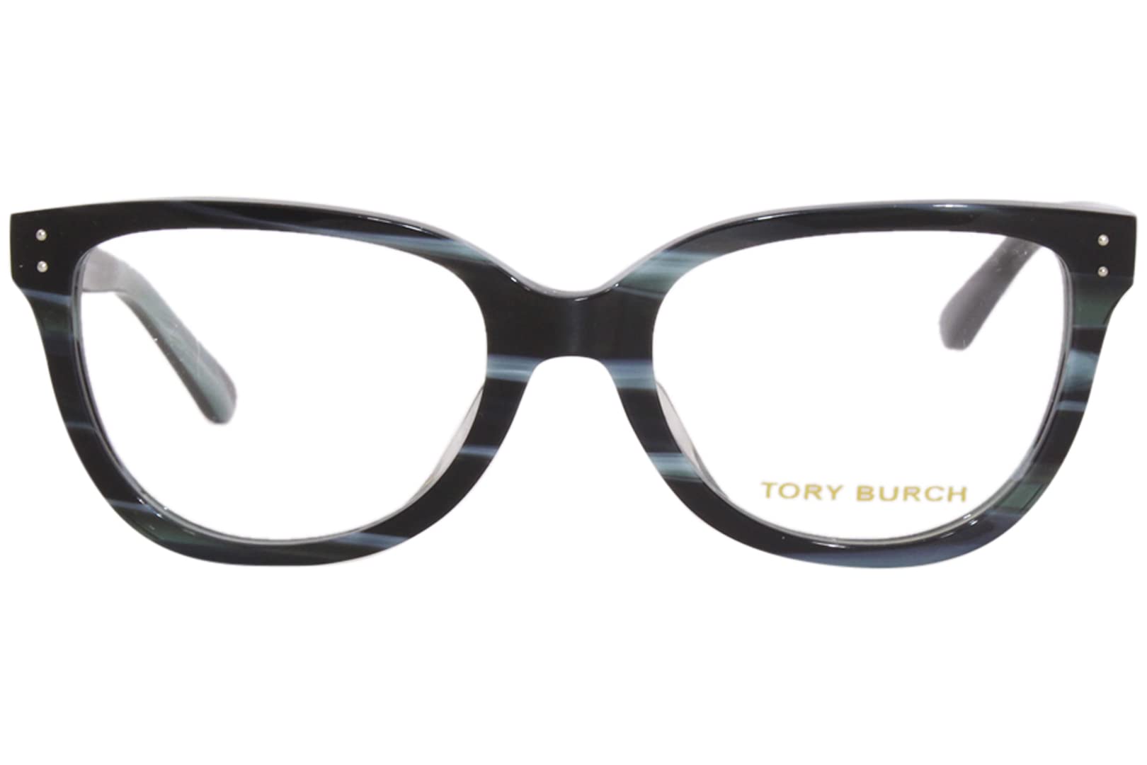 Tory Burch TY 2121 U 1869 Sky Blue Horn Eyeglasses for Women - Stylish Blue Light Blocking Glasses for Work & Reading