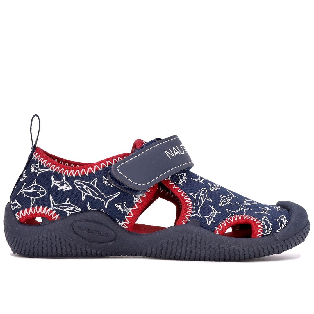 Nautica Kids Water Shoes for Boys & Girls - Closed-Toe Protective Sport Sandals for Toddler, Little & Big Kids | Beach, Pool & Outdoor Activities
