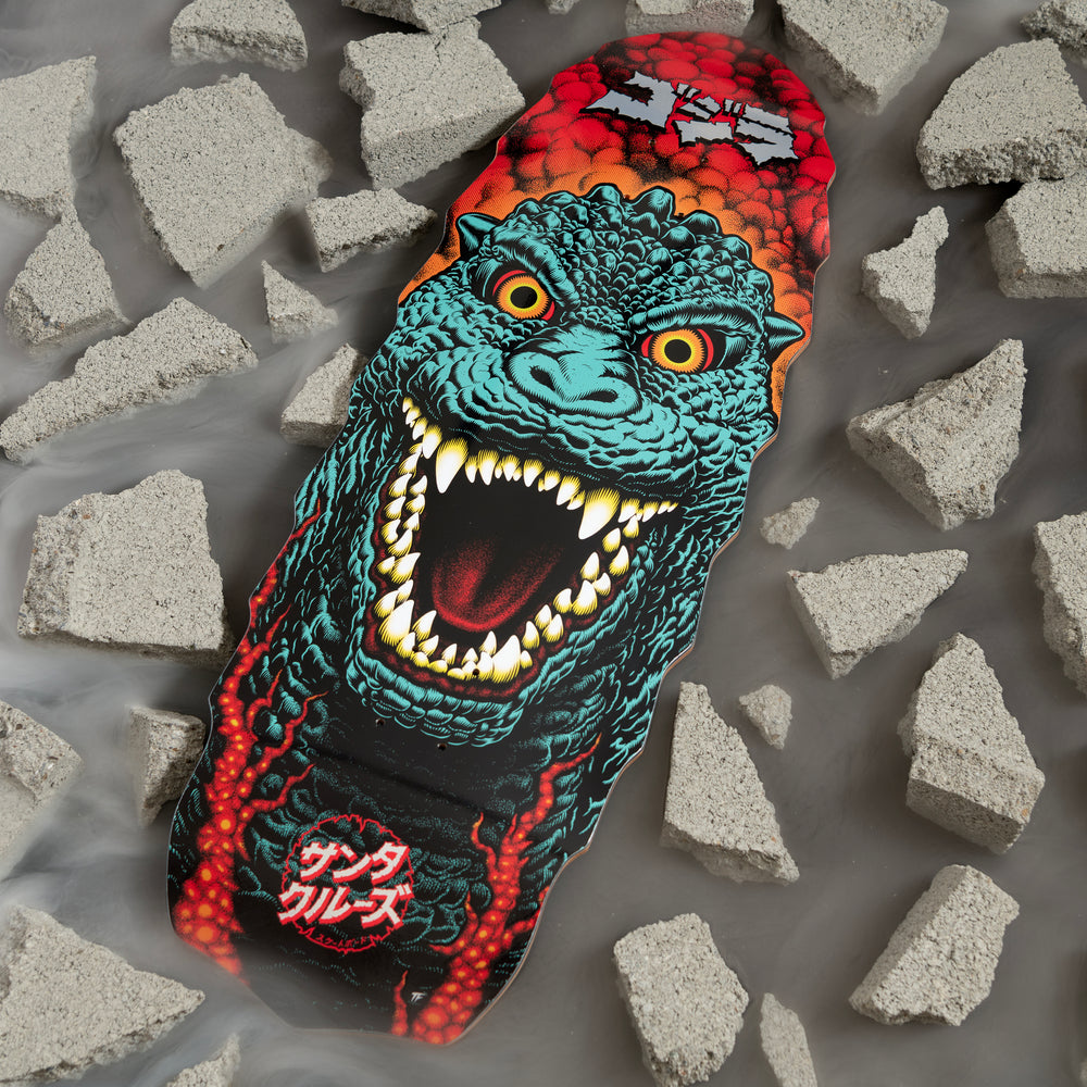 11 Godzilla Destroyer Santa Cruz Skateboard Deck - Premium 7-Ply Maple Wood Skateboard for Street & Park Riding - Perfect for Skaters & Collectors