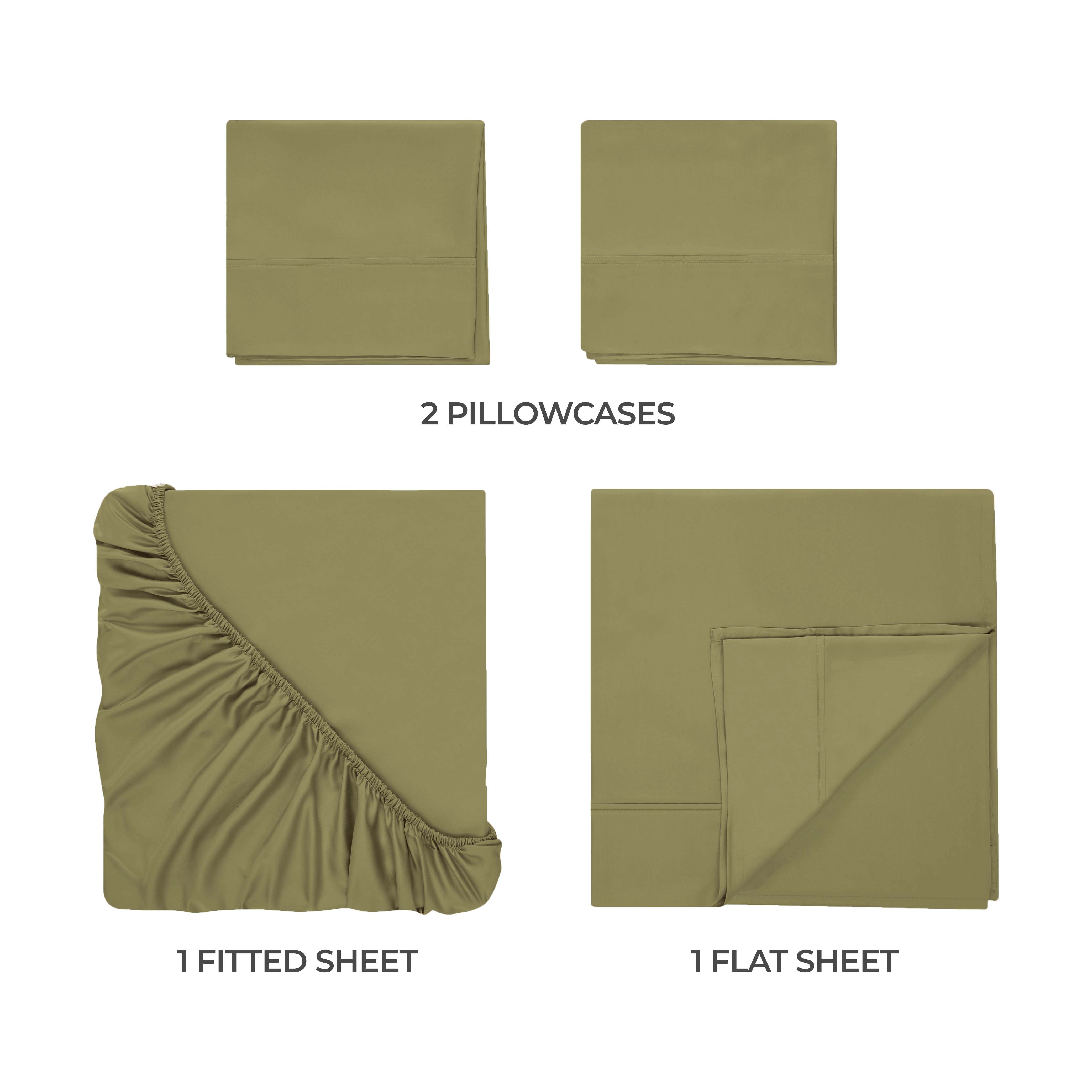 Premium 300 Thread Count Egyptian Cotton Bed Sheet Set - Soft, Breathable & Durable for Ultimate Comfort - Perfect for Luxury Bedrooms & Hotels
