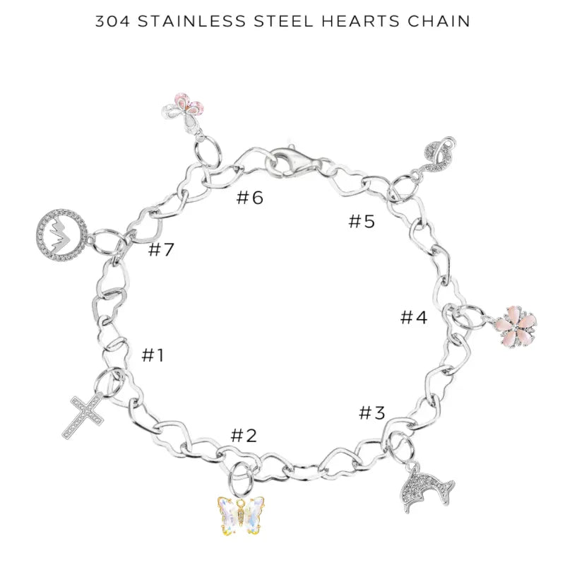 Charm Bracelet with Assorted Charms | Adjustable & Stylish Jewelry Gift for Women | Perfect for Parties, Anniversaries & Everyday Wear
