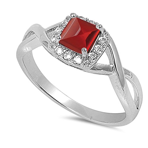 Red Natural Garnet Cabochon