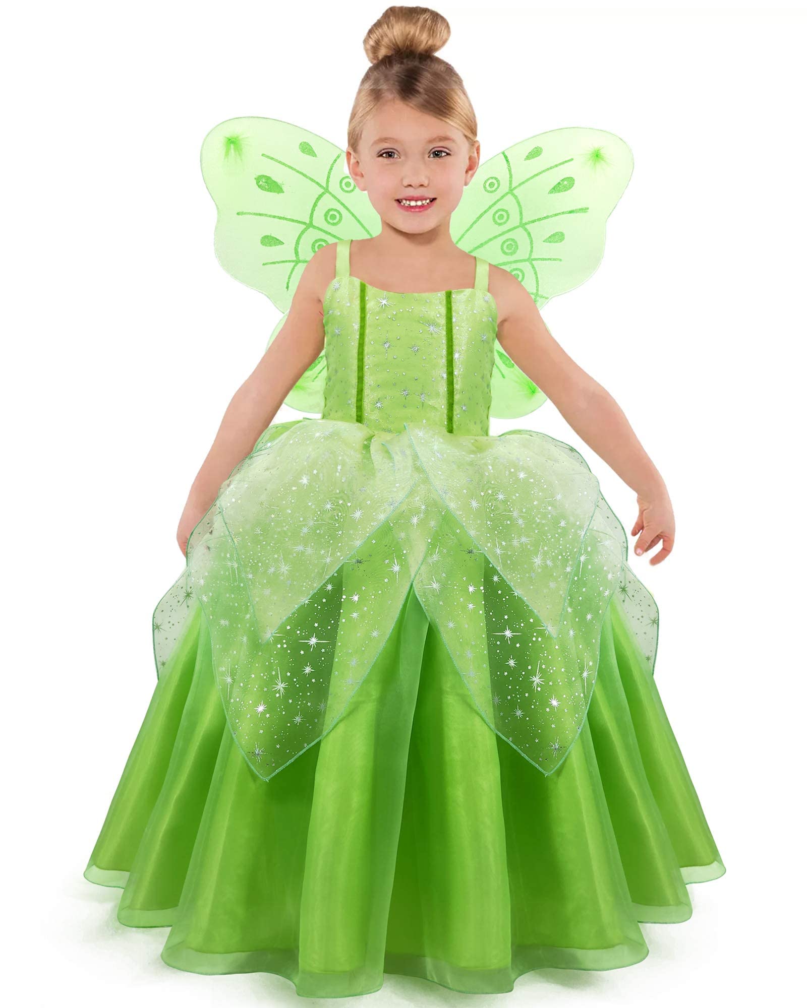 ToLaFio Princess Costume for Girls - Elegant Ball Gown Dress for Birthday Party, Halloween, Role Play & Dress Up - Perfect for Fairy Tale Themed Events, Tea Parties & Princess Birthday Celebrations