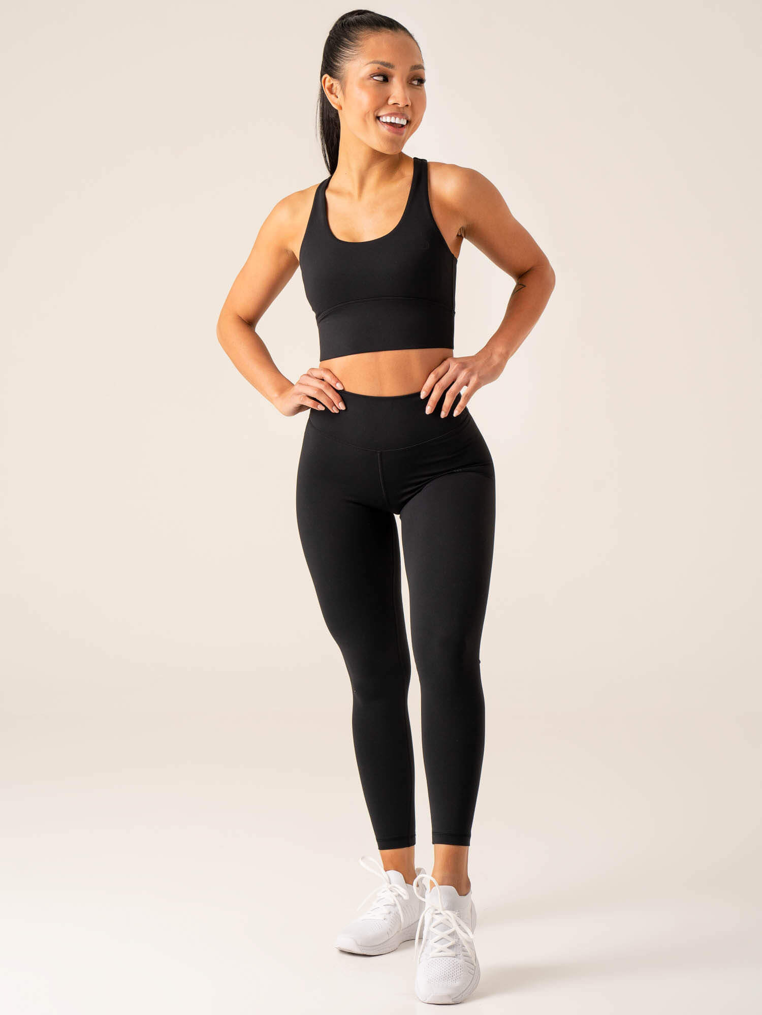 NKD Arch Sports Bra for Women - High Impact Workout, Running, Yoga - Breathable & Supportive Black Activewear for Gym & Fitness