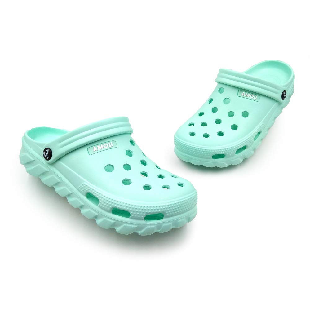 Amoji Unisex Garden Clogs - Comfortable Waterproof Gardening Shoes for Men & Women, Slip-Resistant Outdoor Work Shoes for Yard, Farm, Beach & Pool Use - Model AA1521