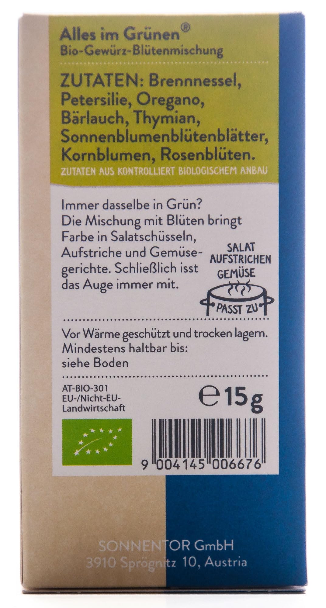 Organic Sonnentor Salad Seasoning 