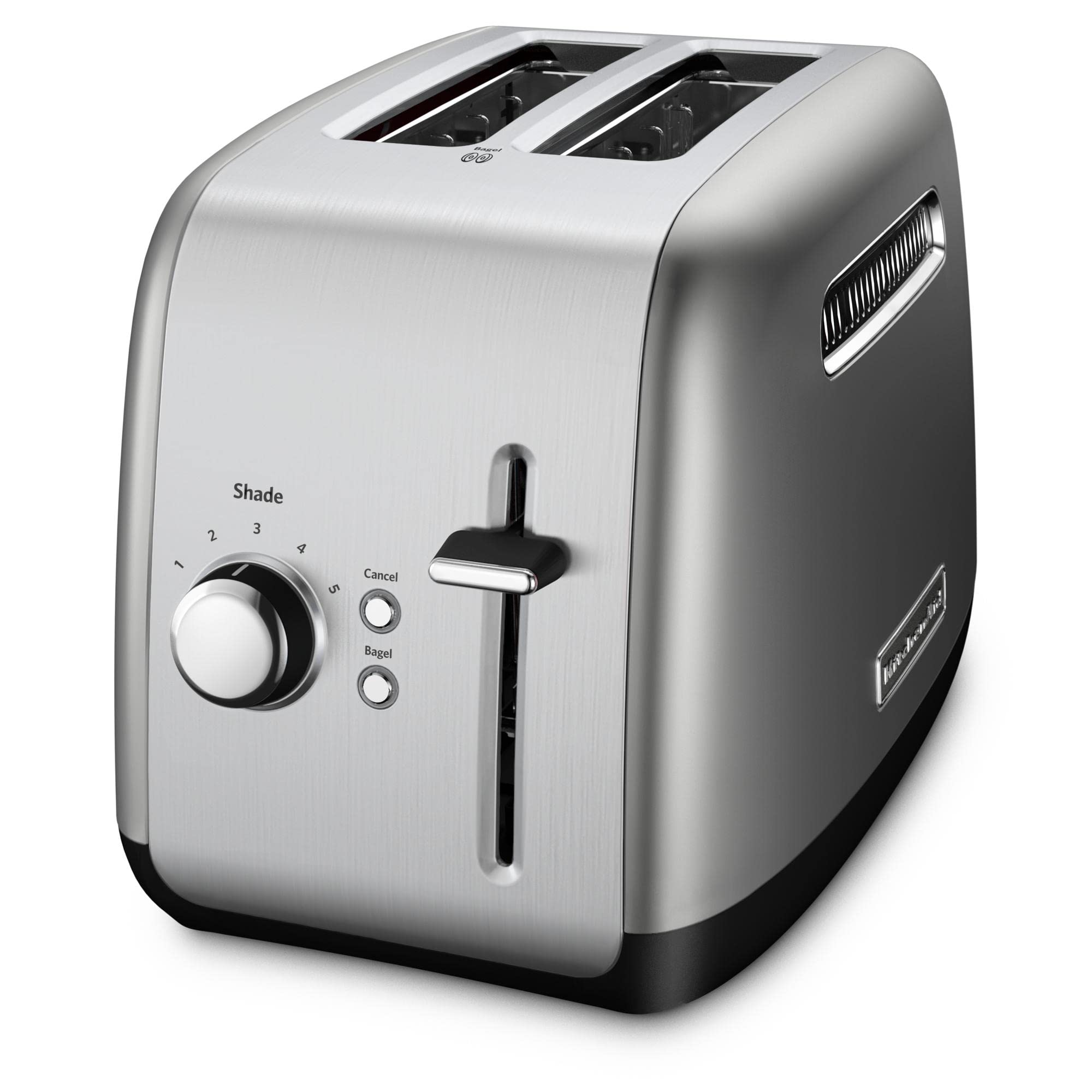 KitchenAid KCM1208DG 12-Cup Programmable Coffee Maker with Spiral Showerhead & KMT2115 2-Slice Toaster for Bagels, Bread, Pastries - Silver | Perfect for Home Kitchens, Offices & Breakfast Nooks