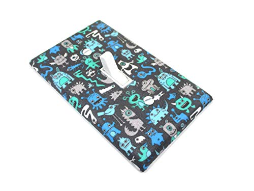 Monster Light Switch Cover - Creative Boys Bedroom Decor, Durable Wall Plate for Kids Room, Playroom, and Halloween Themed Spaces