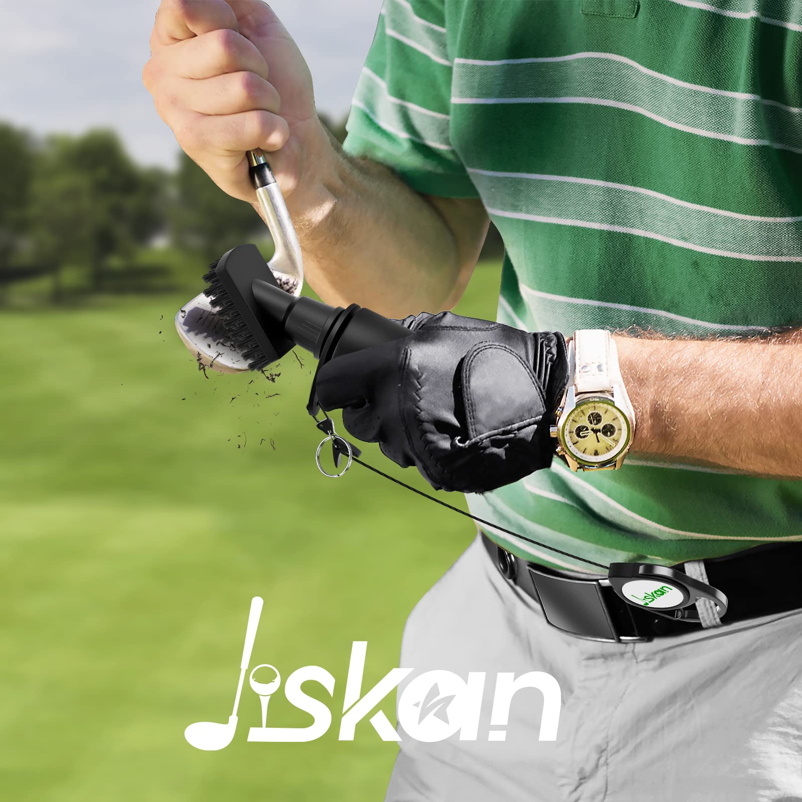 Premium Golf Club Cleaner Kit with Water Brush & Microfiber Towel - Essential Golf Accessories for Men & Women - Perfect for On-Course Cleaning, Club Maintenance & Golf Bag Essentials - Ideal Golf Gift for Players & Enthusiasts