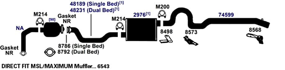 AP Exhaust Muffler 6543 - Durable Performance for Cars & Trucks