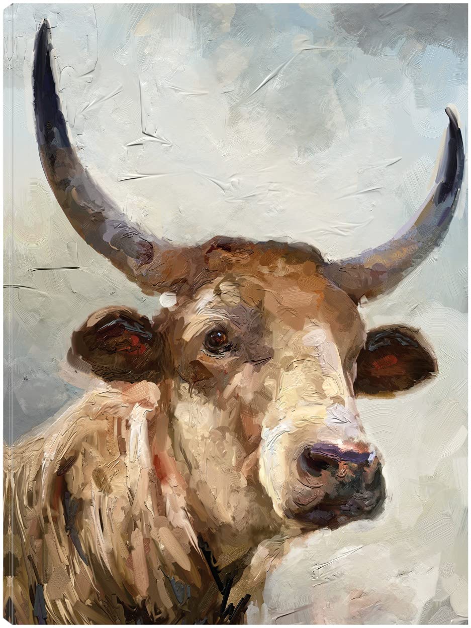Maxwell Canvas Wall Art - Premium Fine Art Painting for Home Decor - Ready to Hang 32x43 Inch - Perfect for Living Room, Bedroom, Office & More - Handmade by Artist Studio Arts
