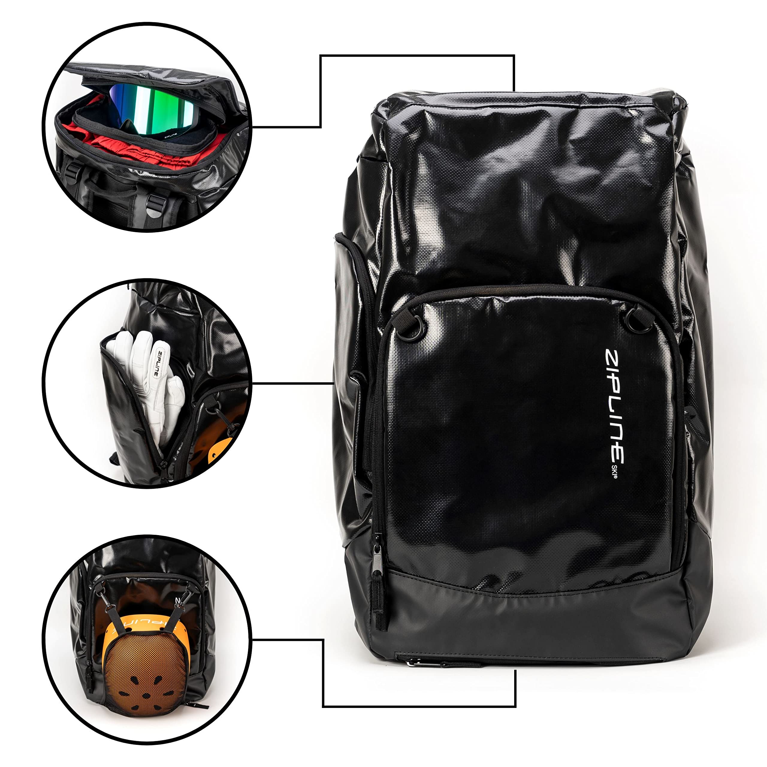 **Olympic Ski Boot Backpack – Waterproof Snowboard Travel Bag for Skiing & Snowboarding Gear – Durable Ski Boot Storage with Air Travel Compartment – Perfect for Ski Trips & Mountain Adventures**