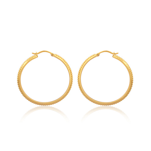 Trendy Studded Hoop Earrings for Women - 925 Sterling Silver Chunky Hoop Earrings with Cubic Zirconia - Perfect for Parties, Date Nights & Everyday Wear