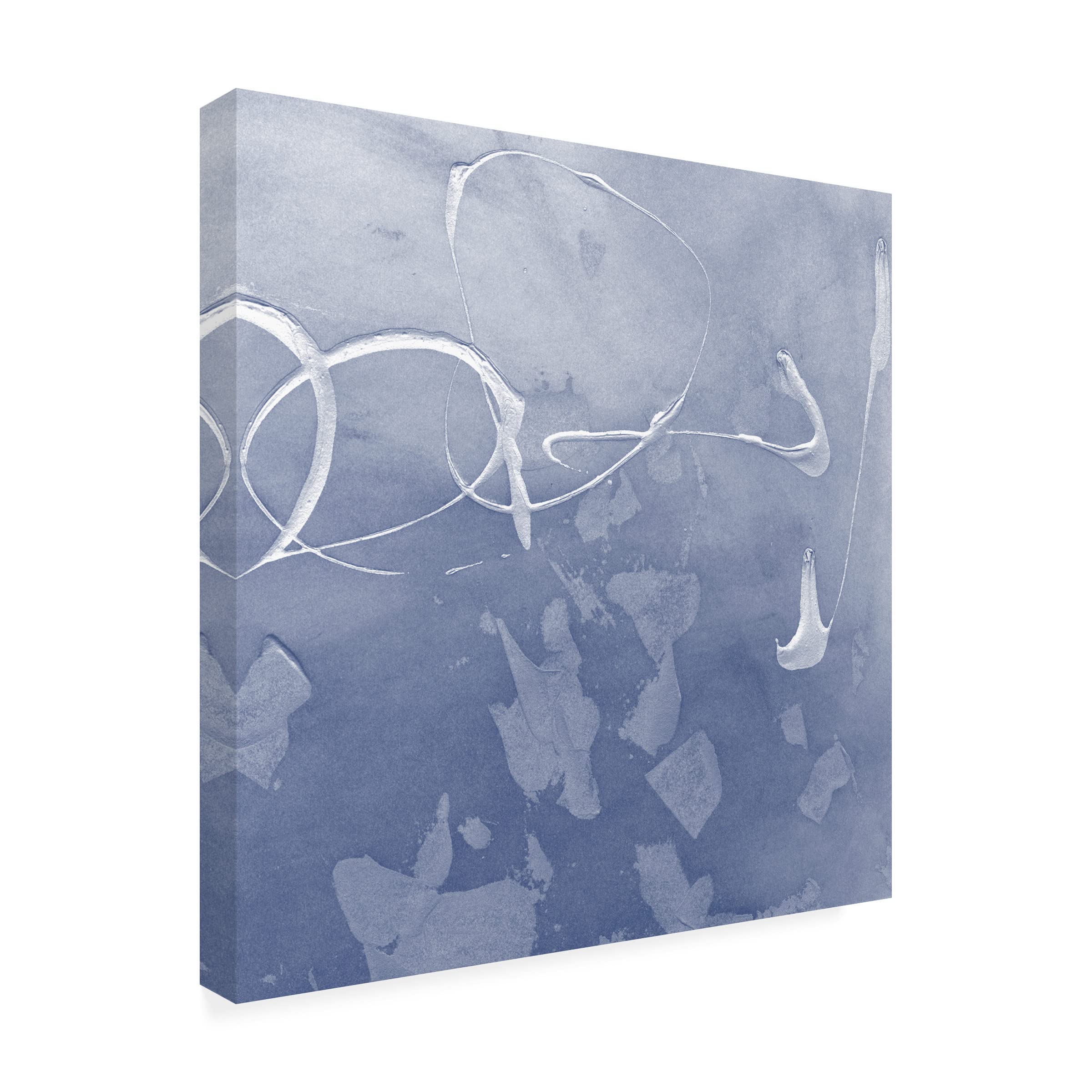 Trademark Fine Art 'Indigo Rule VIII' Canvas Wall Art by Megan Meagher - Modern Abstract Painting for Living Room, Bedroom & Office Decor