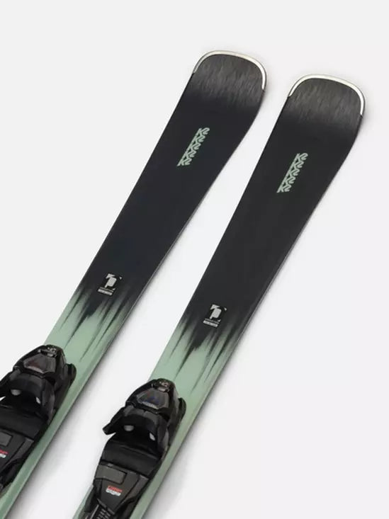 K2 Women's Disruption 75 All-Mountain Skis with QuickClick Bindings 2024 - Perfect for Freeride & Powder Snow Adventures