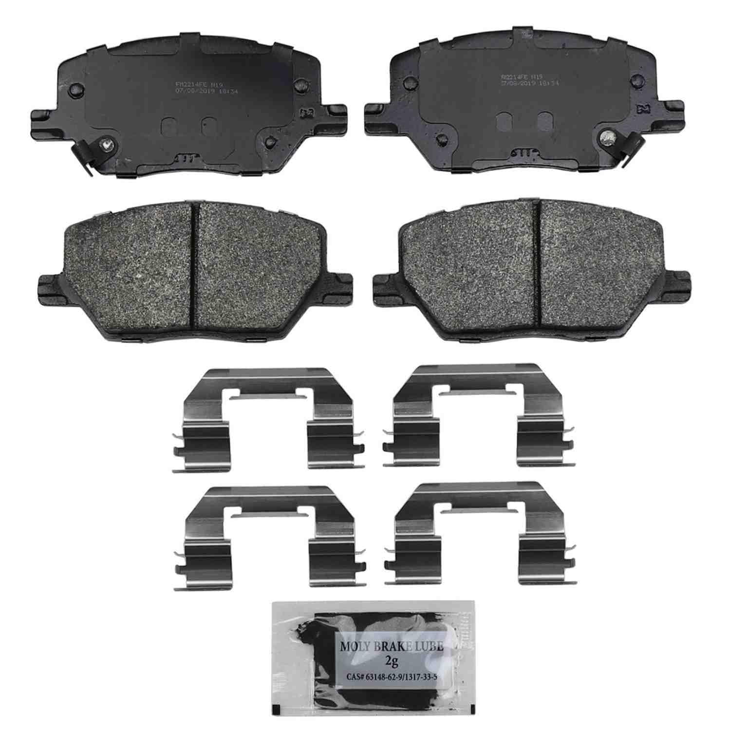 High-Performance Replacement Disc Brake Pad Set - Severe Duty Front Brake Pads for Jeep Wrangler, Grand Cherokee & More | Durable Stopping Power for Off-Roading, Towing & Heavy-Duty Driving