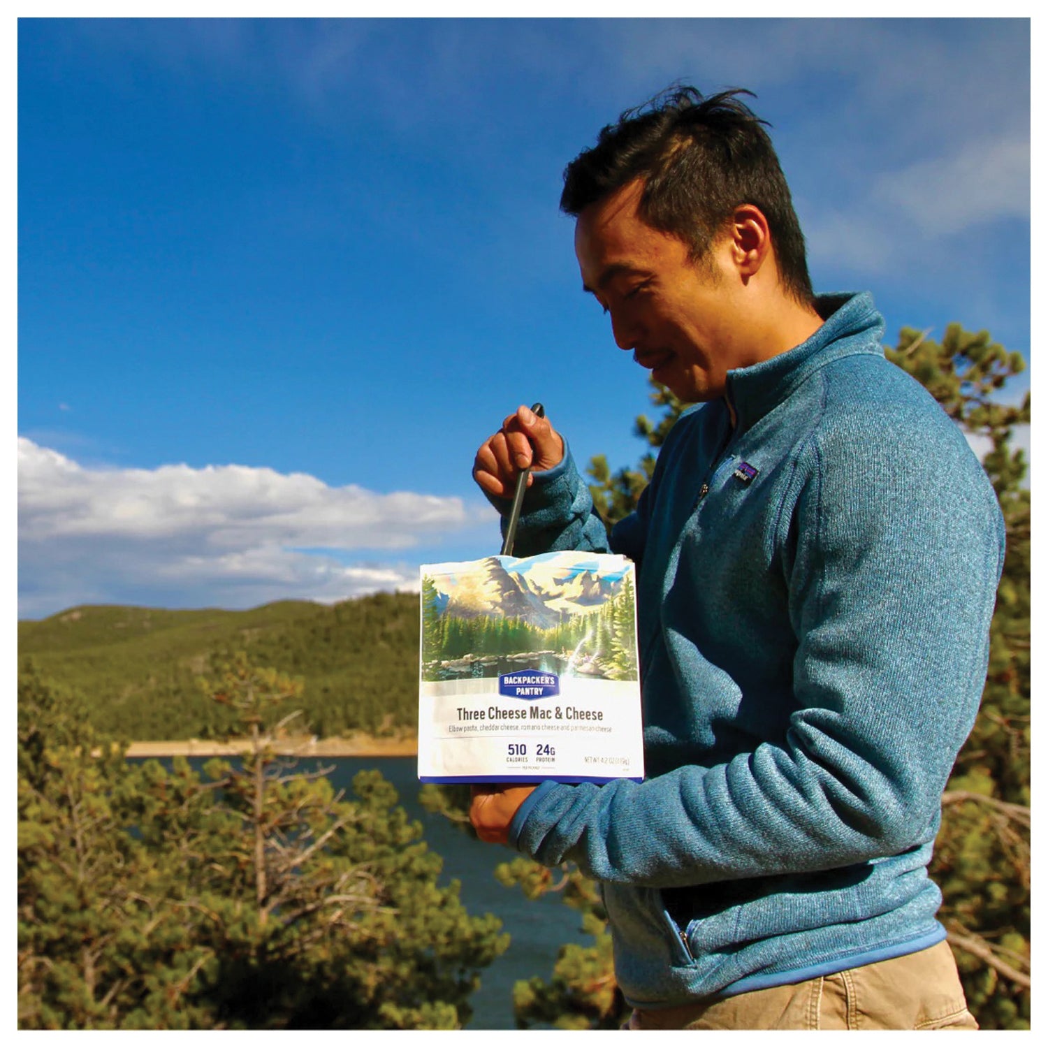 Backpackers Pantry Three Cheese Mac & Cheese - Freeze-Dried Camping Meal for Hiking & Backpacking | Easy Prep, High Protein | Perfect for Outdoor Adventures & Emergency Food Supply