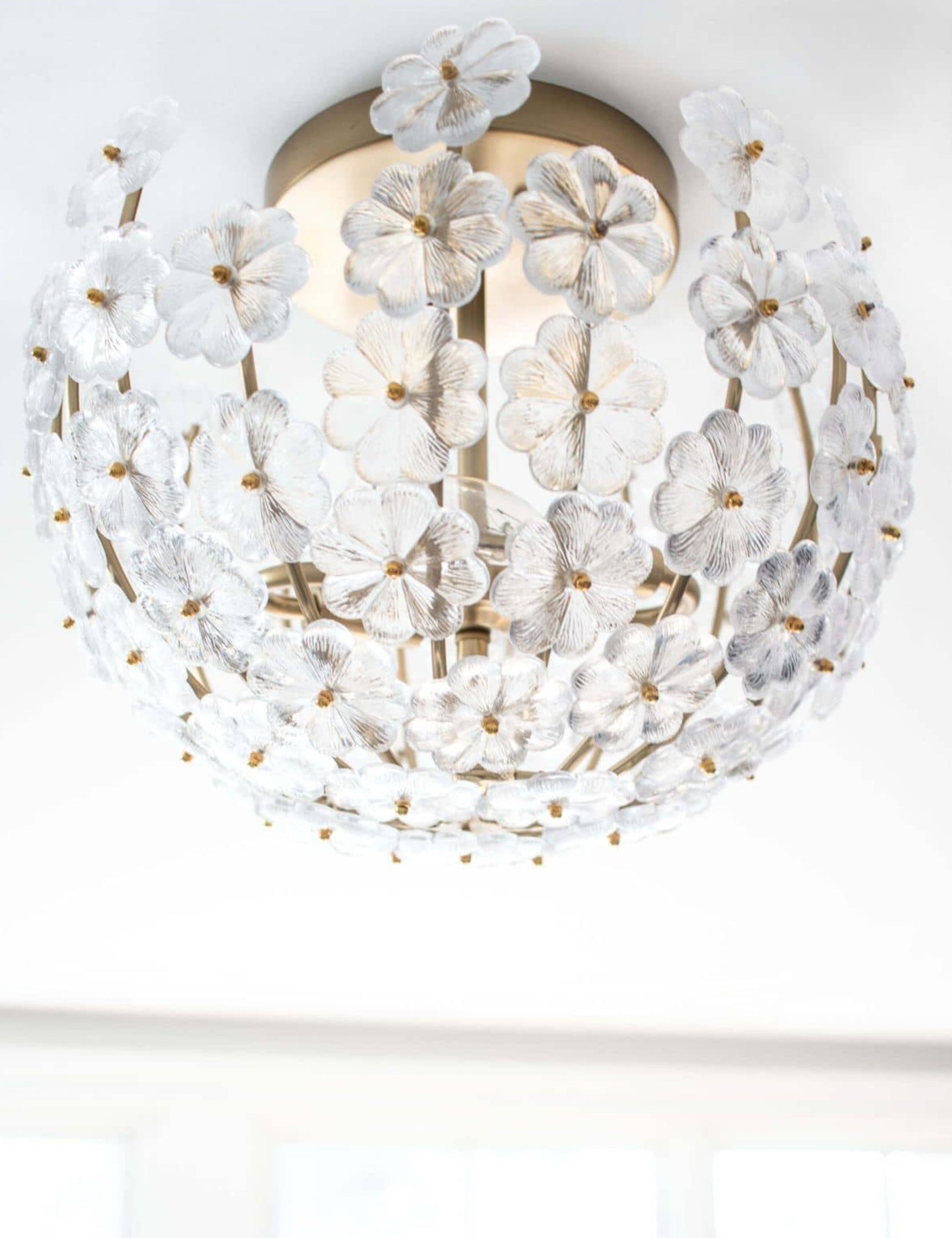 Regina Andrew Charlotte Semi Flush Mount Light - Modern Ceiling Fixture for Bedroom, Living Room & Dining Room - Elegant Lighting Solution for Home Decor