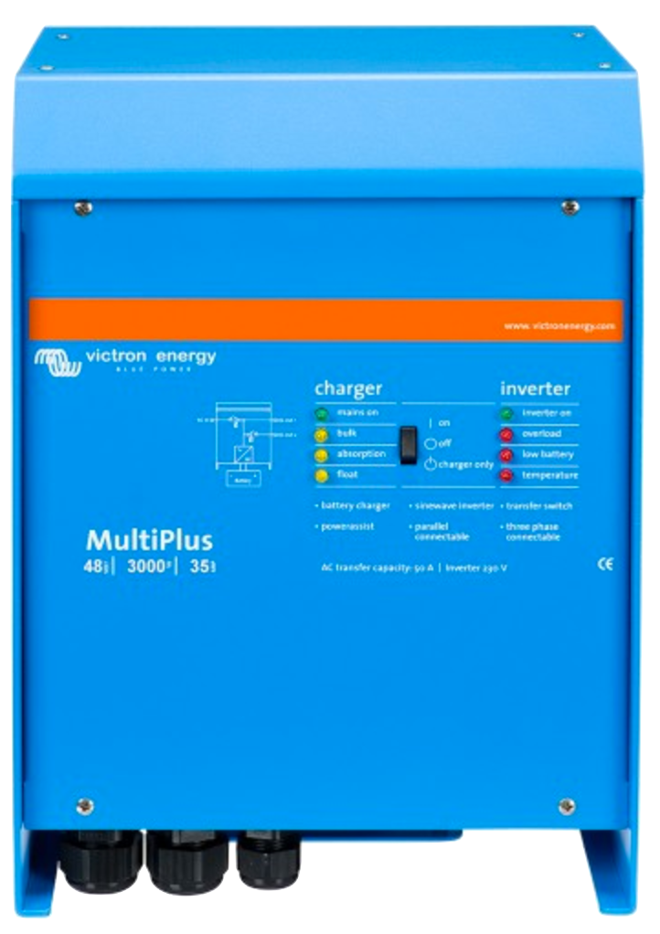 MultiPlus 48/3000/35-16 230V Pure Sine Wave Inverter Charger - Reliable Power Backup for RVs, Boats & Off-Grid Homes