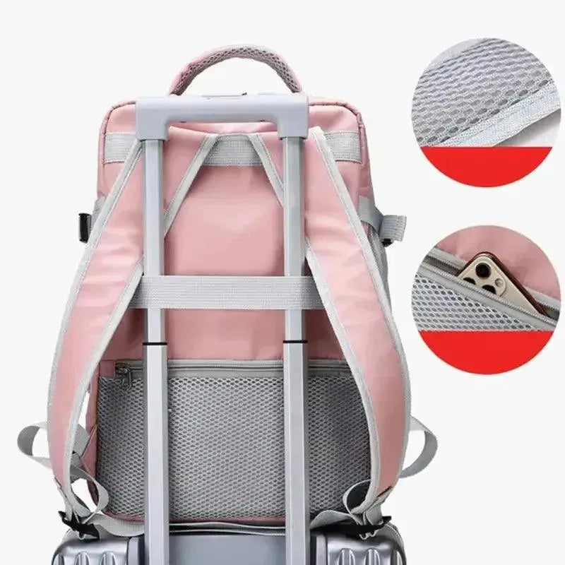 Waterproof Anti-Theft Women's Travel Backpack for Hiking, Commuting & Airplane Carry-On - Lightweight Laptop Backpack with USB Charging Port