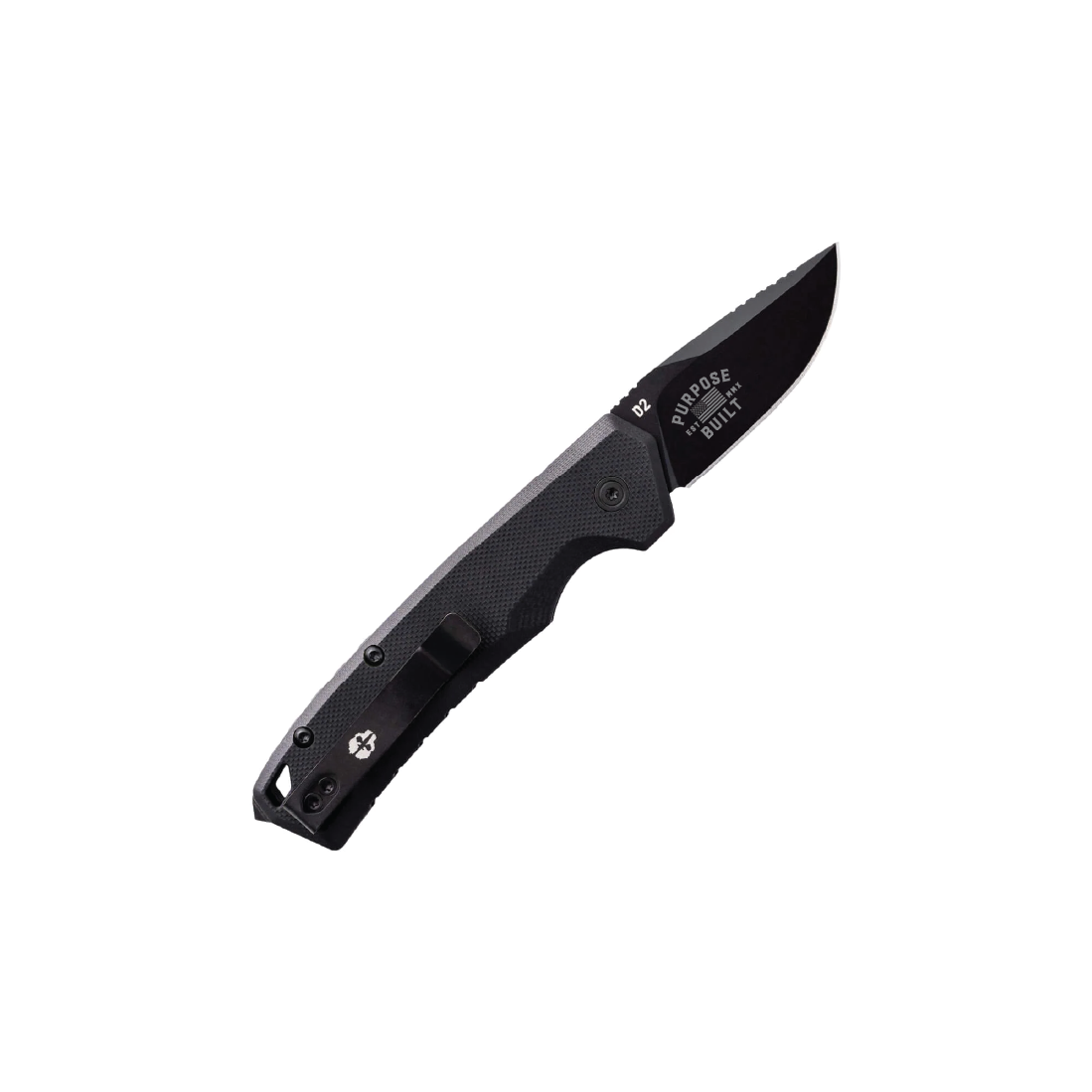 TEKTO Collab A3 Delta Mini Pocket Knife - Black G10 Handle with Black Accents - EDC, Outdoor, Camping & Everyday Carry Knife