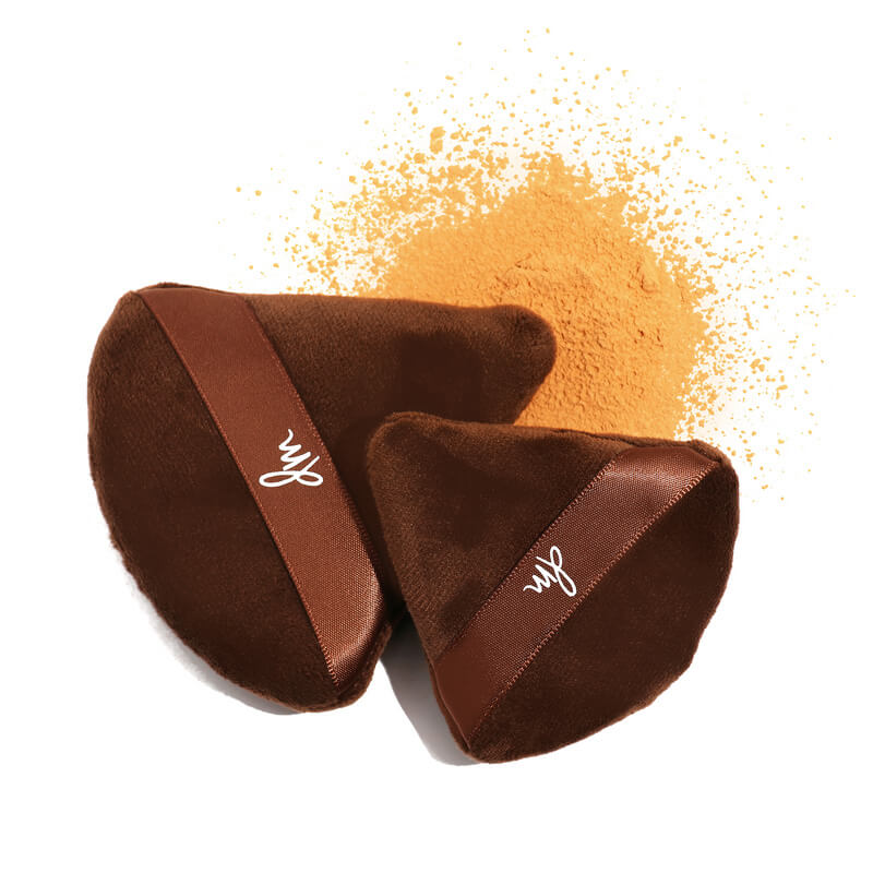 Danessa Myricks Beauty Yummy Skin Velour Puff Duo - Soft Makeup Sponge Set for Flawless Foundation & Powder Application - Perfect for Travel & Professional Makeup Kits