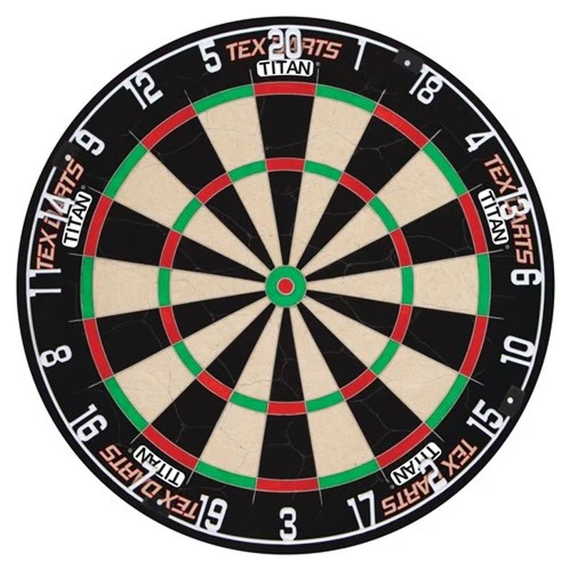 Formula Tex Titan Professional Bristle Dartboard - High-Quality Sisal Fiber for Precision Play | Perfect for Home, Bar, and Tournament Use