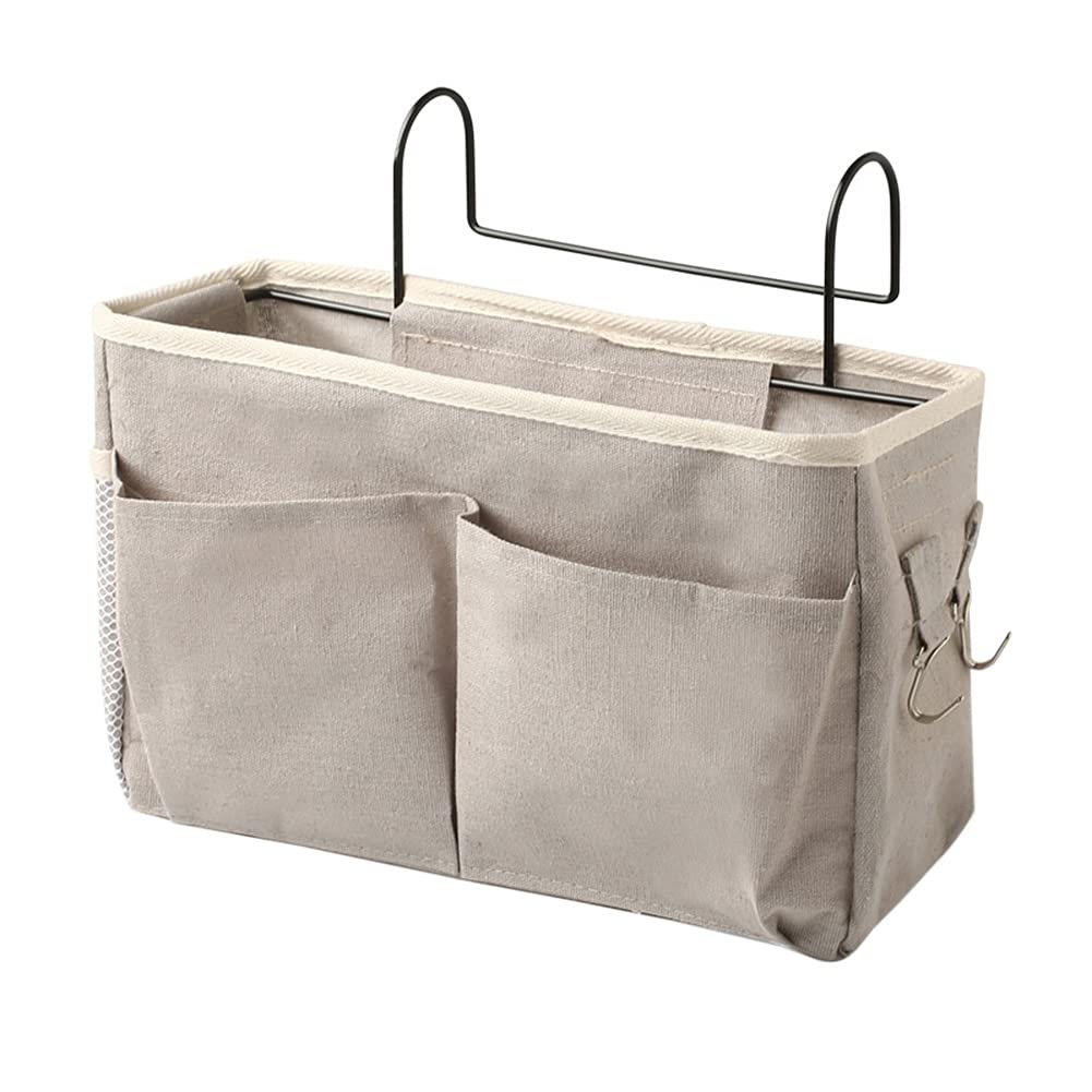 BenRan Hanging Fabric Storage Basket - Waterproof Bedside Organizer for Bunk Beds & Small Spaces