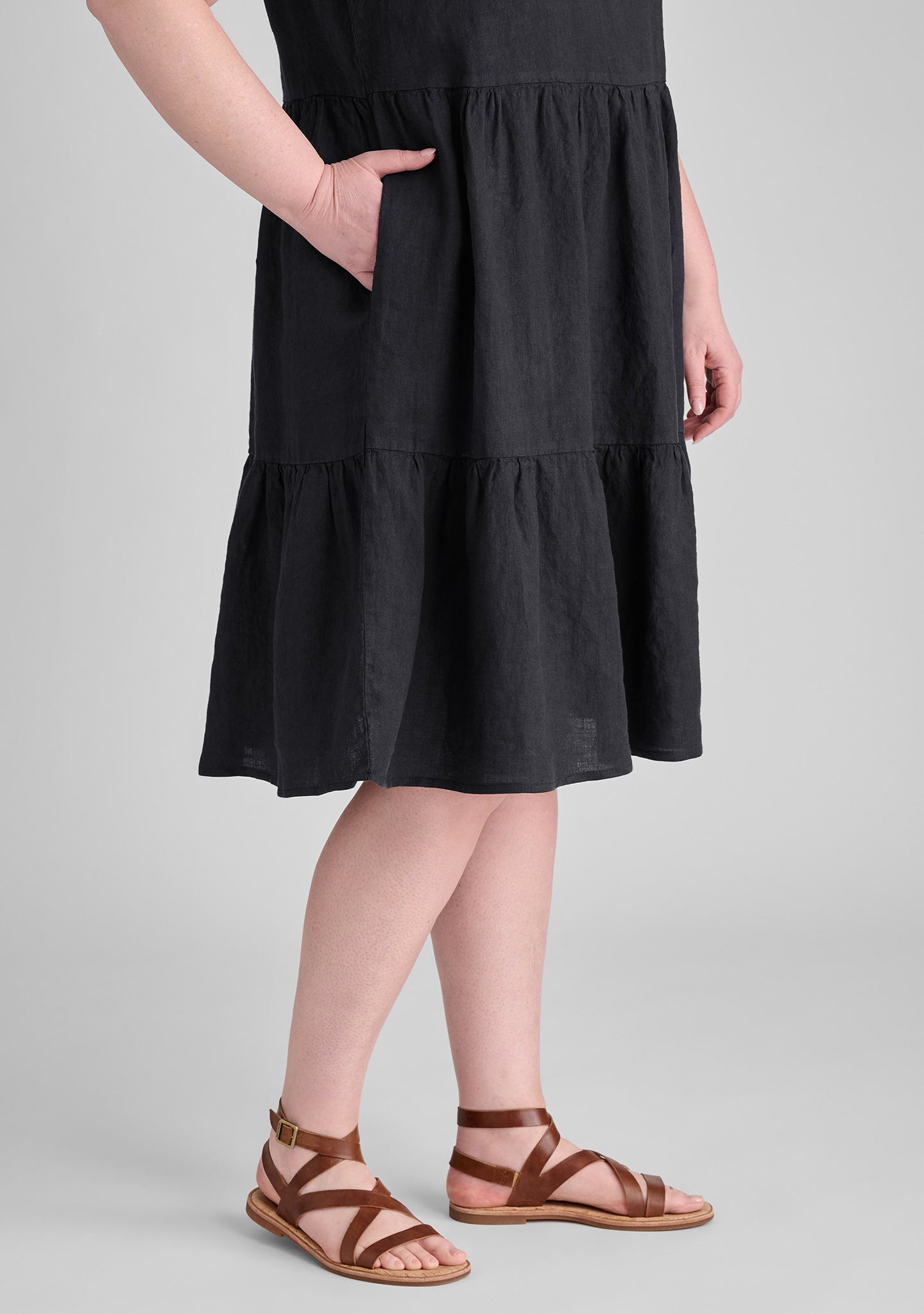 Ruthie's Short Sleeve Linen Dress for Women | Breathable Summer Casual Dress | Perfect for Beach, Picnic & Vacation Outfits