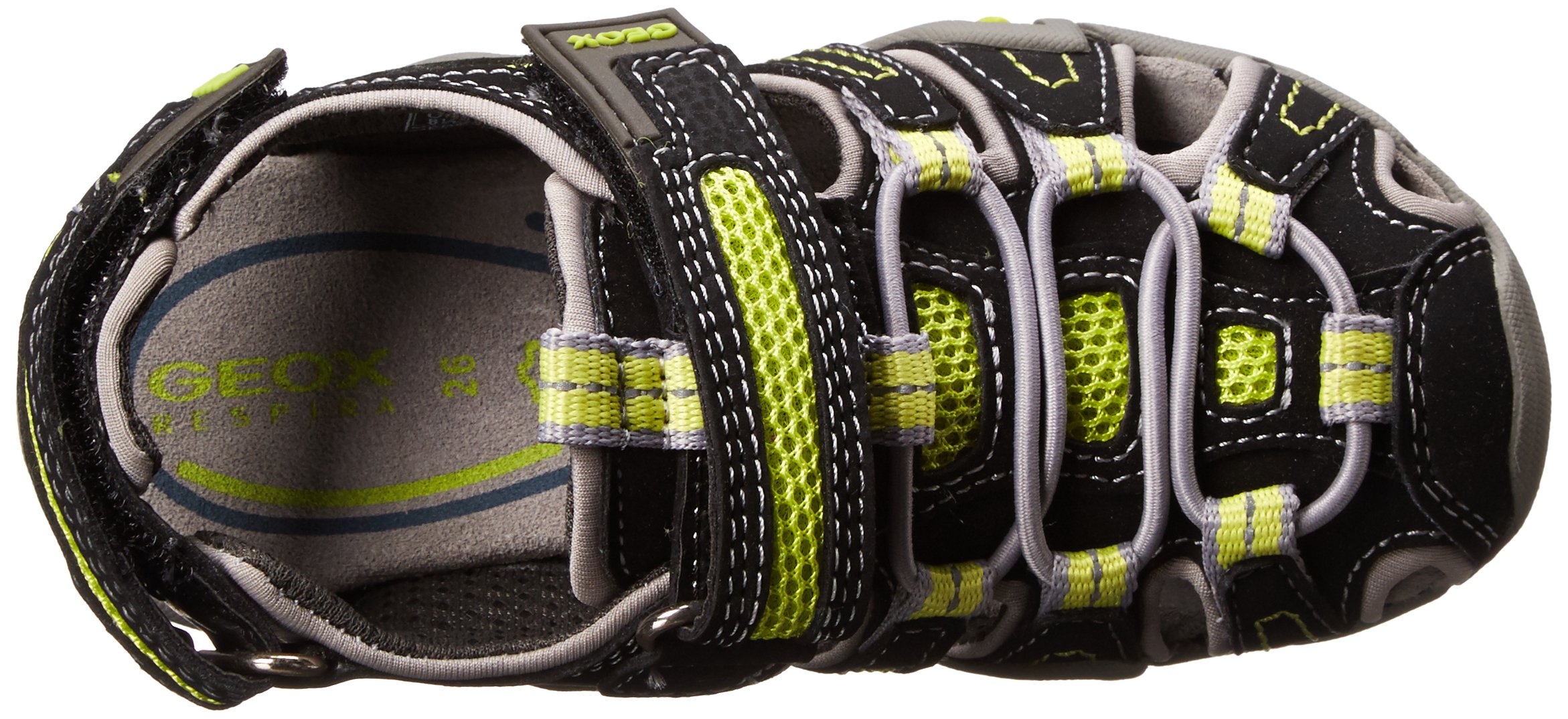 Geox Unisex Kids Slip-On Sandals with Adjustable Velcro Straps | Comfortable Lightweight Beach & Pool Shoes for Boys & Girls