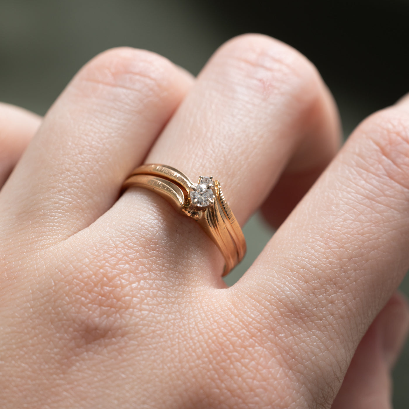 0.13ctw Two Stone Diamond Ring for Women - Size 8 | Elegant Wedding Band, Anniversary Gift, Promise Ring | Perfect for Engagements, Proposals & Special Occasions
